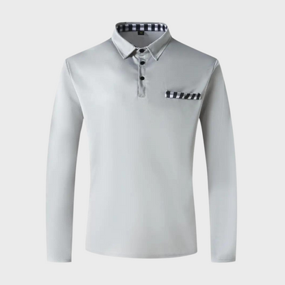 Heren Polo t-shirt met lange mouwen