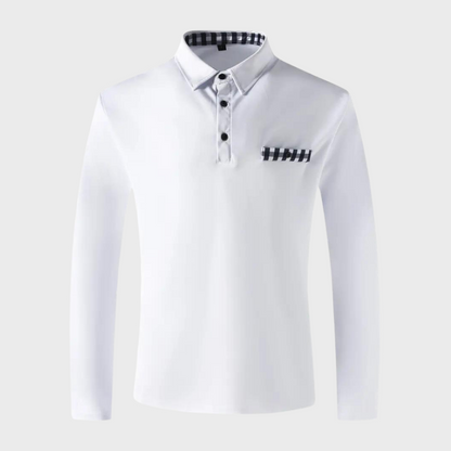 Heren Polo t-shirt met lange mouwen