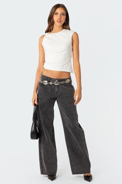 Low Waist Flared Jeans – Trendy & Flatterend