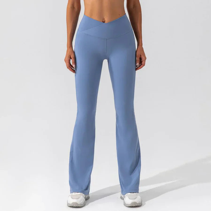 Flared Sportbroek met High-Waist – Comfort & Stijl